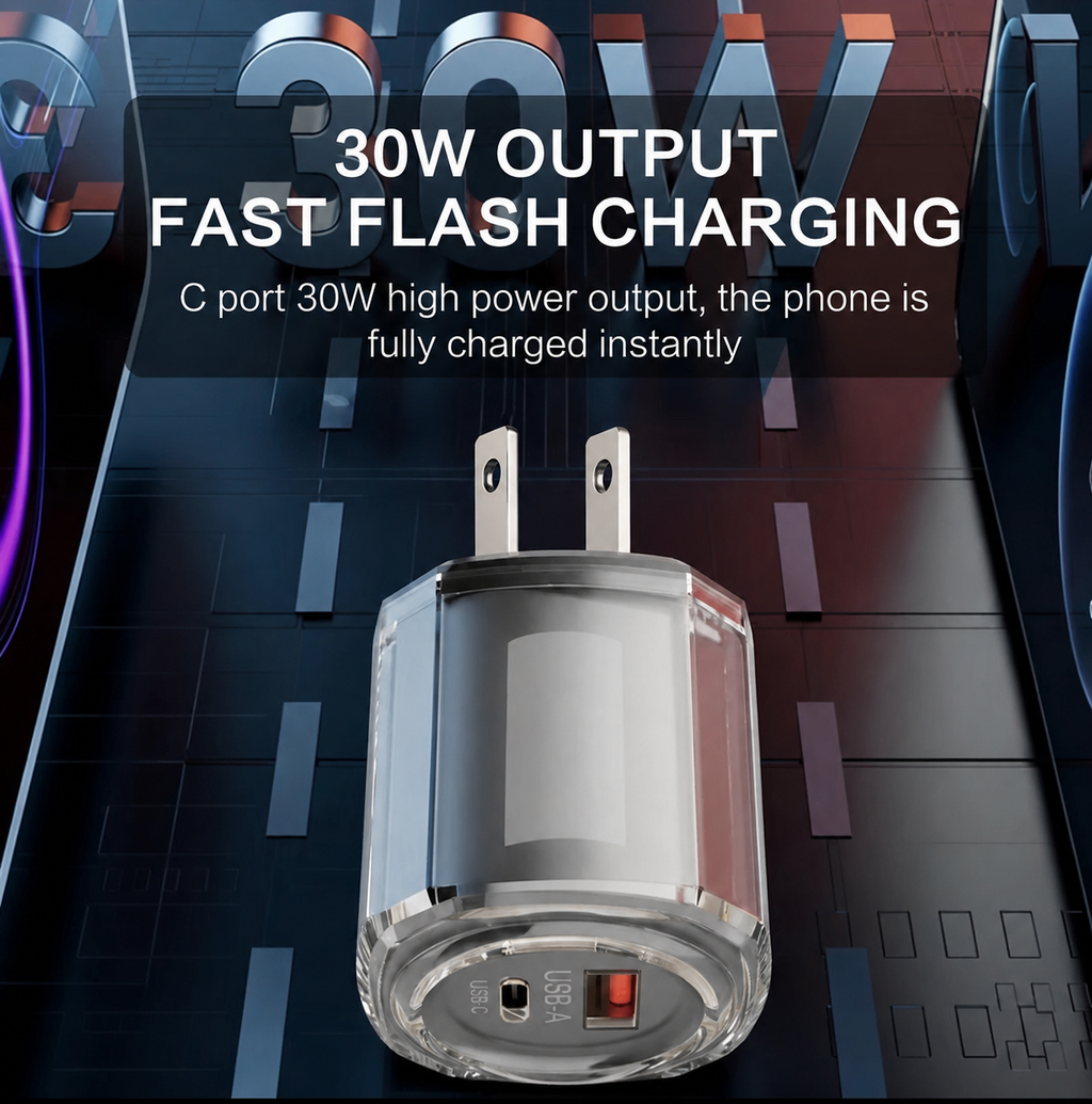 30W USB-C Fast Wall Charger – PD Power Adapter