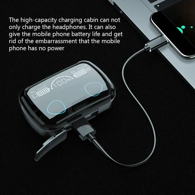 TWS M10 Wireless Bluetooth Earbuds with Charging Case