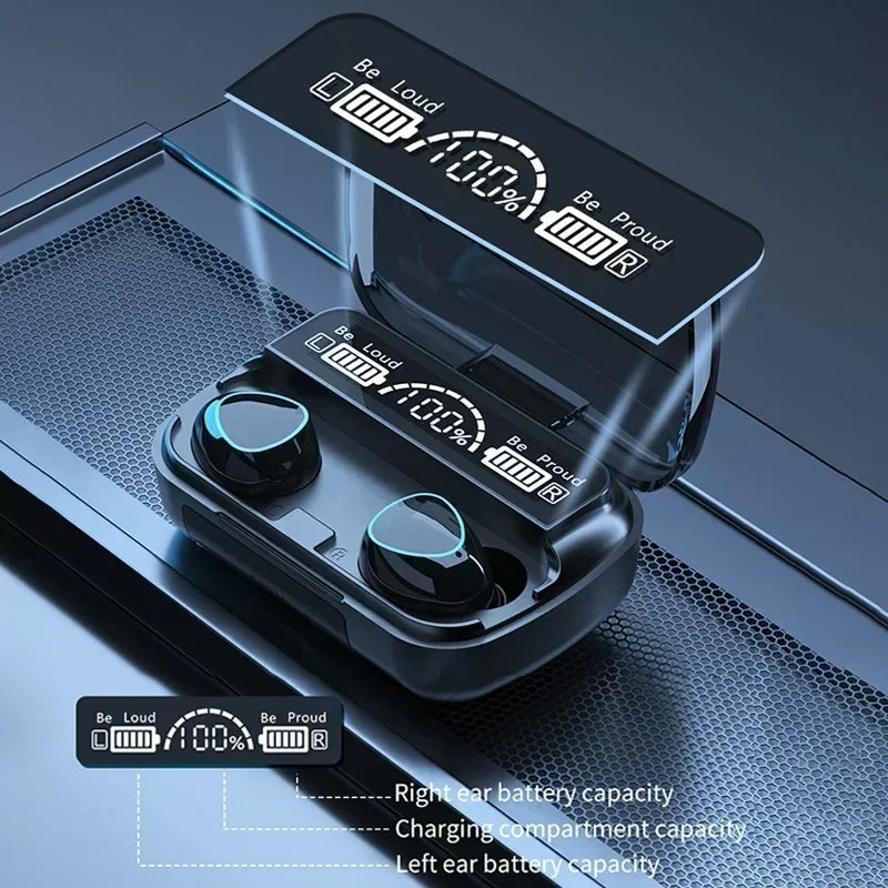TWS M10 Wireless Bluetooth Earbuds with Charging Case