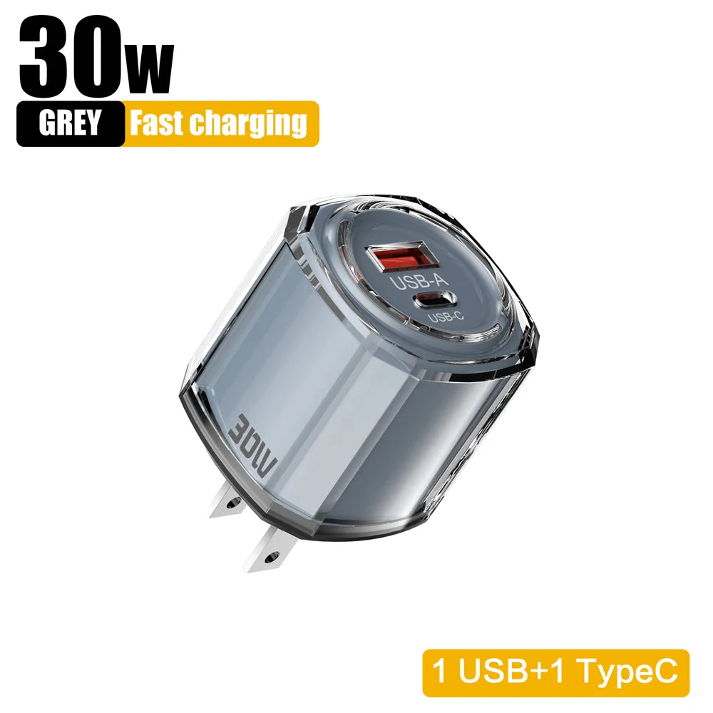 30W USB-C Fast Wall Charger – PD Power Adapter