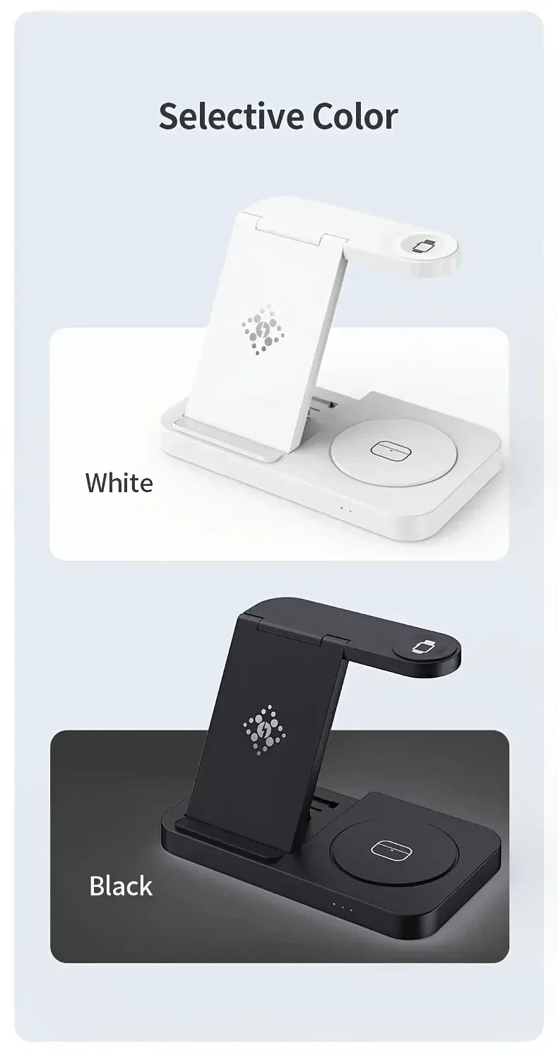 4-in-1 Foldable Wireless Charging Station for Samsung Galaxy Devices