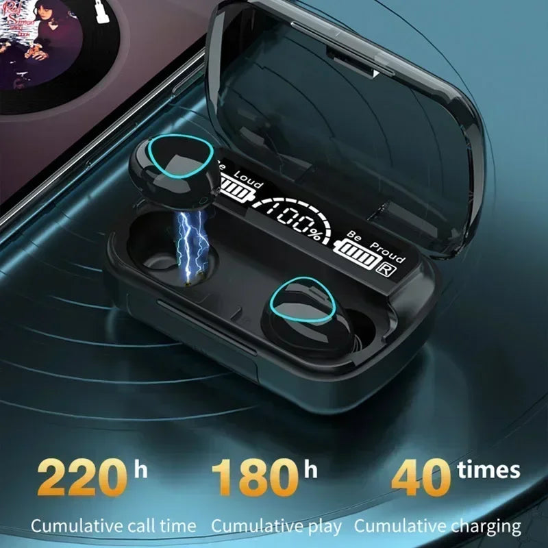 TWS M10 Wireless Bluetooth Earbuds with Charging Case