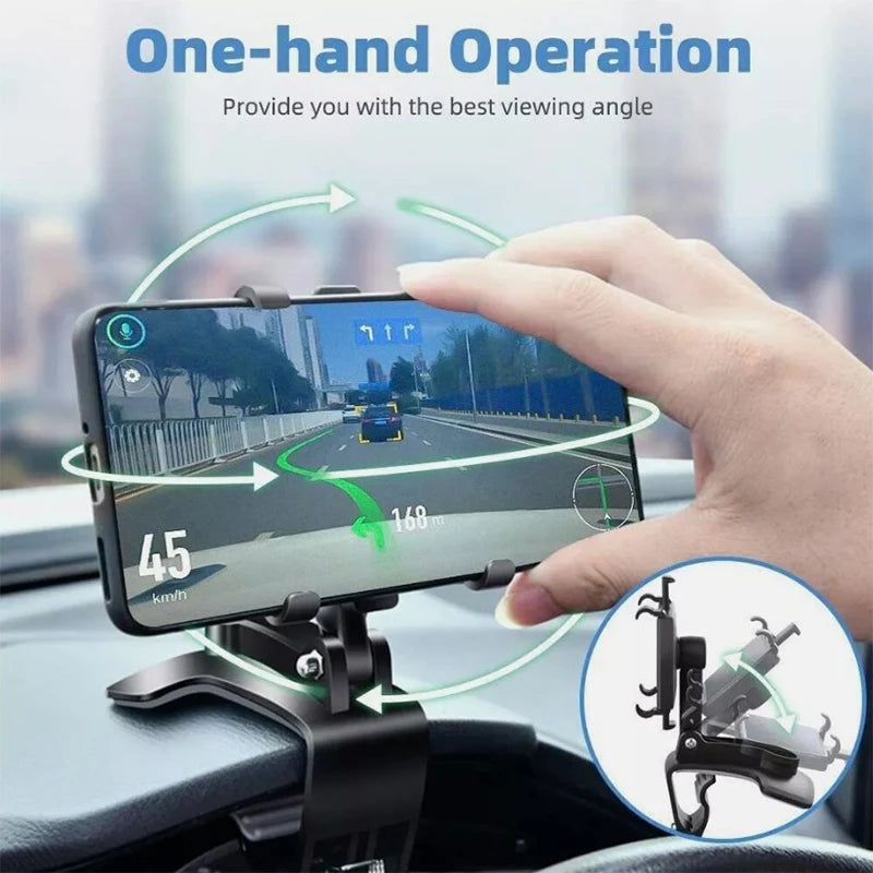 360° Car Phone Mount – Universal Hands-Free Holder